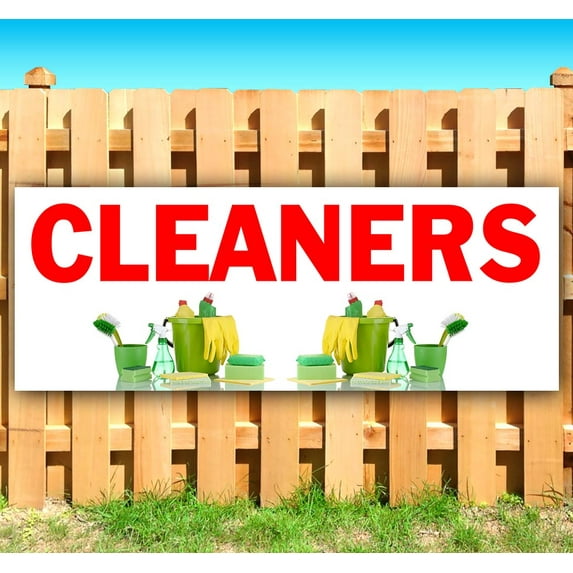 Cleaners 13 oz Vinyl Banner With Metal Grommets