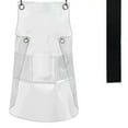 thumbnail image 1 of jesticaly Coiffeur Transparent avec Résistant, Imperméable Adapté pour Salons, Restaurants, Utilisation, Lieux de Divertissement Transparent + Noir 30-S, 1 of 4