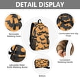 thumbnail image 4 of JIALIOU 14" Laptop Backpack Waterproof Airline Approved Stylish Casual Daypack for Travel Business College Work, Bats on Orange, 4 of 8
