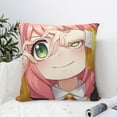 thumbnail image 7 of Anya Forger Spy X Throw Pillow Cover Decoration Pillow Case Cushion for Home Sofa Couch 18"x18", 7 of 7