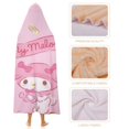 thumbnail image 4 of My Melody Wearable Blankets Hooded Soft Hoodie Blanket Winter Warm Throw Blankets Cape 50"x60", 4 of 8