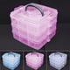 thumbnail image 4 of Clear Plastic Jewelry Bead Container 3 Layers Storage Box for Craft Supplies, 4 of 5