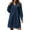 Blue, variant on Sngxgn Women's Casual Fall Dresses Long Sleeve Wrap V Neck High Low Ruffle Dress(Light Blue,S)