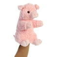 thumbnail image 2 of Aurora - Medium Pink Hand Puppet - 9.5" Pinky The Pig - Interactive Stuffed Animal, 2 of 2