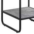 thumbnail image 4 of Mesa auxiliar Benzara Ish de 21 pulgadas, madera moderna, gris y negro, 4 of 5