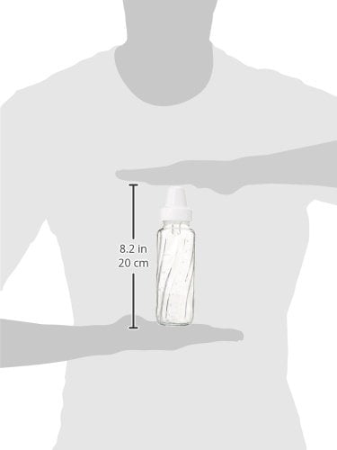 Evenflo Feeding Classic Glass Twist Bottles, 8 Ounce (Pack of 6)