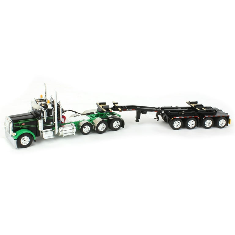 1/64 Scale Peterbilt 389 Model Truck, Black/Green with ERMC