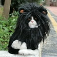 thumbnail image 2 of Lion Mane Wig for Cats, Funny Pet Cat Costumes for Halloween Christmas, Furry Pet Clothing Accessories (Size S, Black), 2 of 7