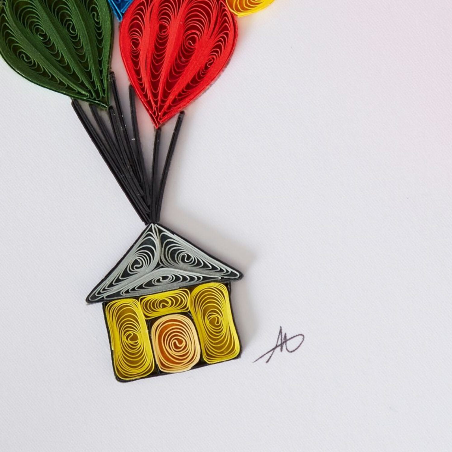 Quilled Paper Housewarming Greeting Card