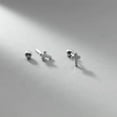 thumbnail image 6 of K-KED Solid 925 Sterling Silver Small Cross Crucifix Stud Earrings Screw Backs-Rose Gold, 6 of 6