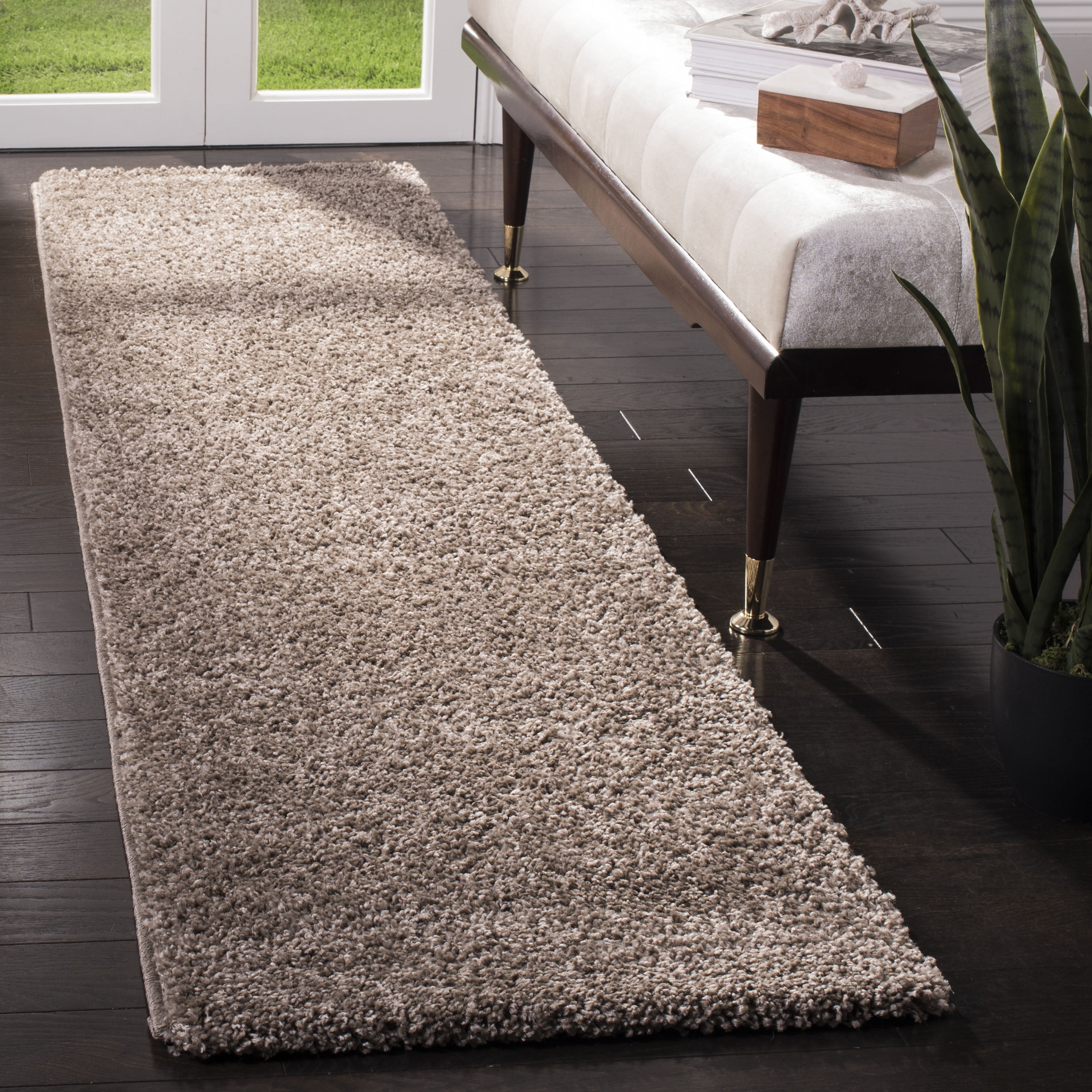 Safavieh Solo Dulcibella Solid Plush Shag Area Rug or Runner Walmart