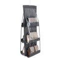 thumbnail image 2 of Douhoow Foldable Hanging Bag Purse Handbag Organizer Pocket Hanger Storage Closet Hanger, 2 of 5