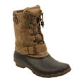 thumbnail image 2 of Sperry Womens Saltwater Misty Plaid Duck Boots in Black/Tan, 2 of 6