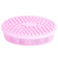 thumbnail image 2 of Silicone Shower Brush Multifunctional Massage Brush Baby Tactile Training Tool for HomePink, 2 of 14
