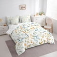 thumbnail image 3 of Manfei Boys Girls Tree Leaves Bedding Comforter Set 7pcs,Botanical Plants Queen Bedding Sets Super Cozy,Abstract Gradient Queen Sheet Sets,Luxury Bedroom Decor,Reversible, 3 of 8