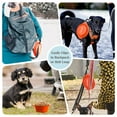 thumbnail image 5 of GOOPAWS Silicone Non-Skid Travel Cat & Dog Bowl, 2 count, Orange/Grey, 5 of 6