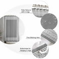 thumbnail image 6 of Shower Curtain Waterproof for Bathroom 72x72 Inch, Grey Key Pattern Bath Curtain for Bath Stalls and Tub Geometric Art Decorative Shower Curtains with Hooks, 6 of 8