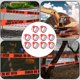 thumbnail image 1 of Franja De Seguridad De Advertencia De Peligro, Cinta De Precaución De Advertencia De Peligro Roja Y Blanca, 10 Piezas, Impresión Transparente En Colores Distintos, Retráctil A, 1 of 7