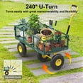 thumbnail image 4 of Firstness Heavy Duty Garden Cart, 900 lbs Capacity Garden Wagon with Removable Sides, Green, 4 of 9