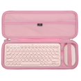 thumbnail image 1 of Funda de teclado Aproca para Logitech Pebble K380s y M350, color rosa, 1 of 9