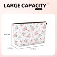 thumbnail image 4 of Toiletry Bag, Eiffel Tower flower Leather Waterproof Travel Makeup Cosmetic Bag Organizer, Large Capacity Toiletry Bag for Travel Size Toiletries, Skin Care Bag for Women, 4 of 8