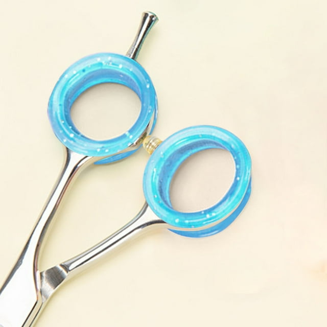 Silicone Finger Protective Rings Set for Pet Grooming Scissors and Hair Cutting Shears Durable Grip Inserts