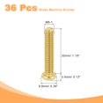 thumbnail image 2 of 36Pcs Brass Machine Screws, M6x30mm Phillips Pan Head Fastener Machinery Bolts, 2 of 6
