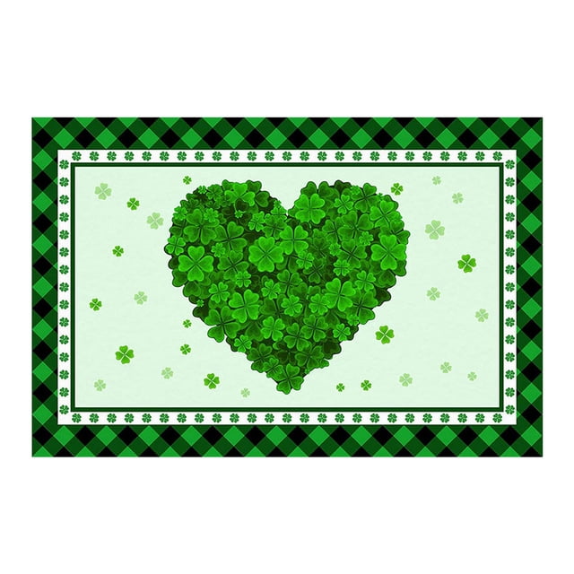 fsxdhpcsgfc 1PCS Floor Mats Holiday Mats Welcome Door Mats Polyester Door Mats St. Patricks Day Floor Mats Baseball Throw Blanket Blanket Heating Really Soft Blankets