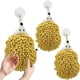 thumbnail image 1 of Bolas colgantes de toalla de manos de chenilla | Pack de 3 microfibras super absorbentes | Toallas suaves de secado rápido para baño de cocina con lazo colgante | Rosa, rojo, amarillo, gris verde,, 1 of 7