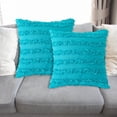 thumbnail image 5 of Matoen Housse de Coussin à Franges Moderne Couleur Unie Housse de Coussin de Dossier, 5 of 5