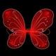 thumbnail image 5 of Disfraz de Alas de hada Yuyangstore con Alas de mariposa para niños Rojo, 5 of 8