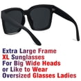 thumbnail image 2 of Gafas de sol ANDWOOD de gran tamaño para mujer con protección UV400, 2 of 5