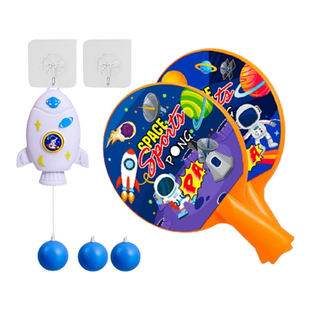 Entrenador de tenis de mesa colgante, coordinación de mano y ojo, juguetes interactivos de autoentrenamiento de altura ajustable para y niñas shamjiam entrenador de tenis