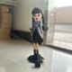 thumbnail image 5 of Figuras de acción de los Miércoles Addams, dibujos animados, nuevos juguetes para niños, muñeca de la familia Addams, decoración de habitación de muñecas Miércoles con soporte para muñecas, 5 of 6