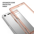 thumbnail image 3 of Ringke Fusion Case Compatible with Sony Xperia XZ Premium, Transparent PC Back TPU Bumper Drop Protection Phone Cover - Rose Gold, 3 of 9