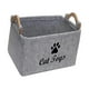 thumbnail image 4 of Organizador de juguetes para perros jinwen cesta rectangular para artículos de cachorros Gris, 4 of 8