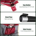 thumbnail image 3 of Sunnyfeel 2 Pack Oversized Folding Rocking Camping Chairs, High Back Outdoor Rocker Recliners, Portable Lawn Patio Rocking Chairs with Side Pocket, Supports Up to 500 LBS, 3 of 9
