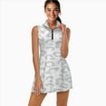 thumbnail image 2 of White Gray Leopard Cheetah Animal Print Sports Dresses Women Tennis Dress Outdoor Badminton Golf Quick-Drying And Breathable Sports Dress, 2 of 4