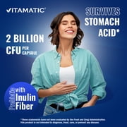 Vitamatic Lactobacillus Salivarius 2 Billion per DR Capsule - 60 Count - Digestive Support - Made with Prebiotic Inulin Fiber