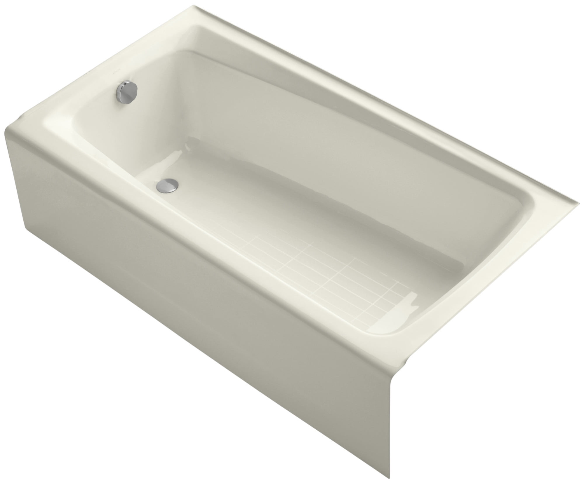 Kohler K-505 Mendota Collection 60" Cast Iron Three Wall Alcove Soaking