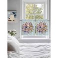 thumbnail image 3 of Watercolor Daisy 2 Panel Kitchen Curtains for Small Windows, Rustic Spring Botanical Flowers Floral Bathroom Tier Curtain, Short Window Treatment for Bedroom/Living Room 55"x36", 3 of 6
