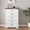Contrast color chest of drawers, variant on 5 Drawer Farmhouse Dresser for Bedroom – Tall Wooden Chest with Wide Metal Handles, Modern Storage Cabinet for Bedroom, Living Room, Kids Room, Closet –Pine Grain Grey/Brown Contrast Chest of Drawers