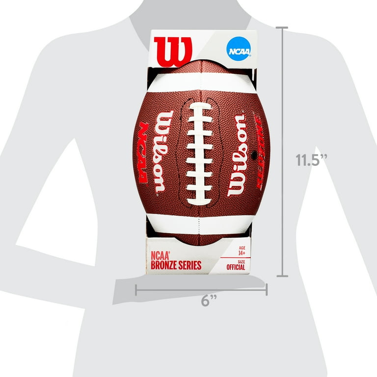 Wilson NCAA Red Zone Composite Football, Official Size (Ages