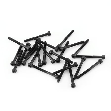 

2024 M3 Black Hex Socket Cap Head Screw Bolt Set (M3*30mm Partially Threaded 24pcs)