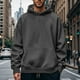 thumbnail image 1 of pstuiky camisetas de manga larga para hombre, Sudadera deportiva informal de color liso para hombre, con bolsillo y manga larga, con capucha y cierre a presión camisetas de hombre m, 1 of 9