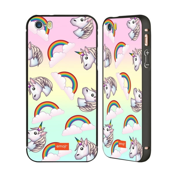 Emoji - OFFICIAL EMOJI UNICORNS BLACK ALUMINIUM BUMPER ...