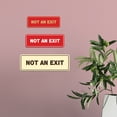 thumbnail image 3 of Standard Not An Exit Sign - Black / Silver - Large 3" X 9", 3 of 6