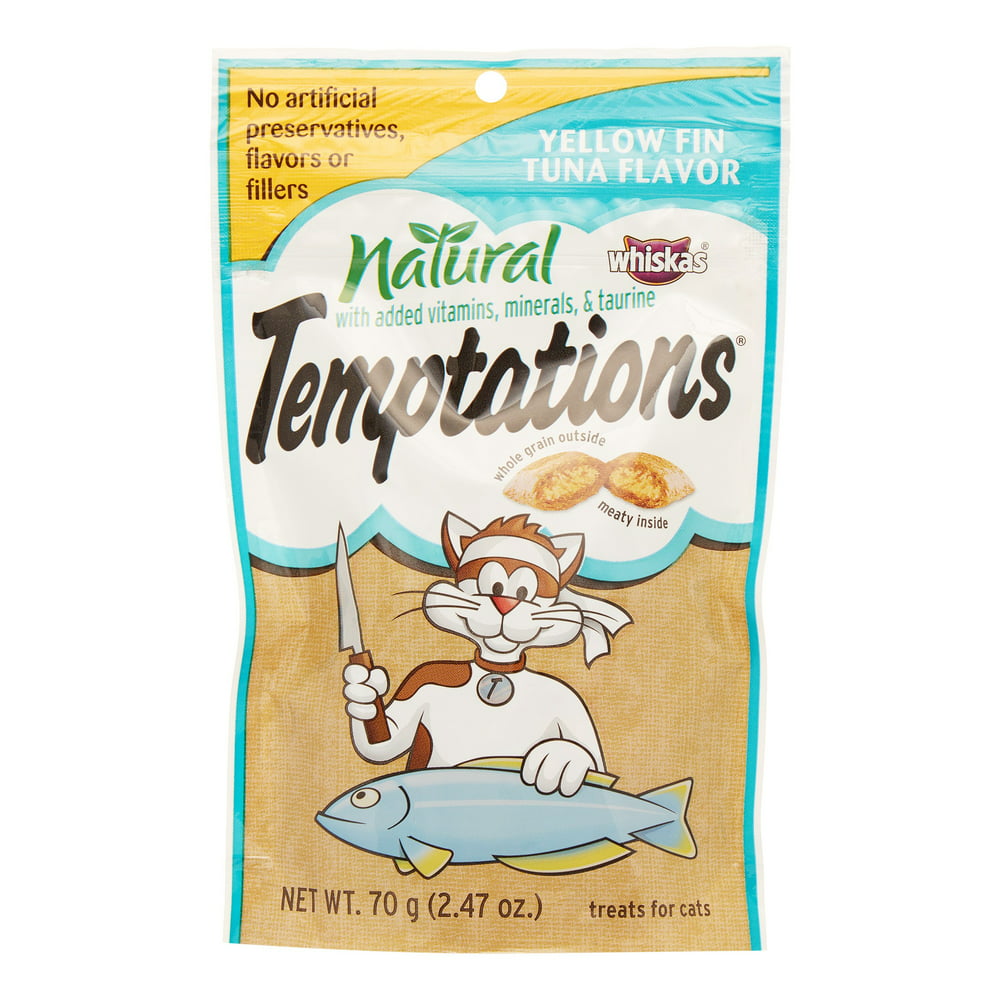 Temptations Natural Cat Treats Yellowfin Tuna Flavor, 2.47 Oz
