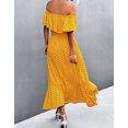 thumbnail image 5 of Summer Dresses For Women Polka Dot Womens Dresses Irregular hem Split Midi Dress Alsol Lamesa, 5 of 6
