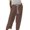 Coffee, variant on Womens Wide Leg Sweatpants High Waisted Baggy Pants Fashion Teen Girl Drawstring Athletic Jogger Blue